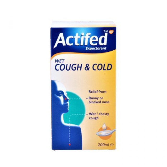 Actifed Cold Syrup x 30 bottles
